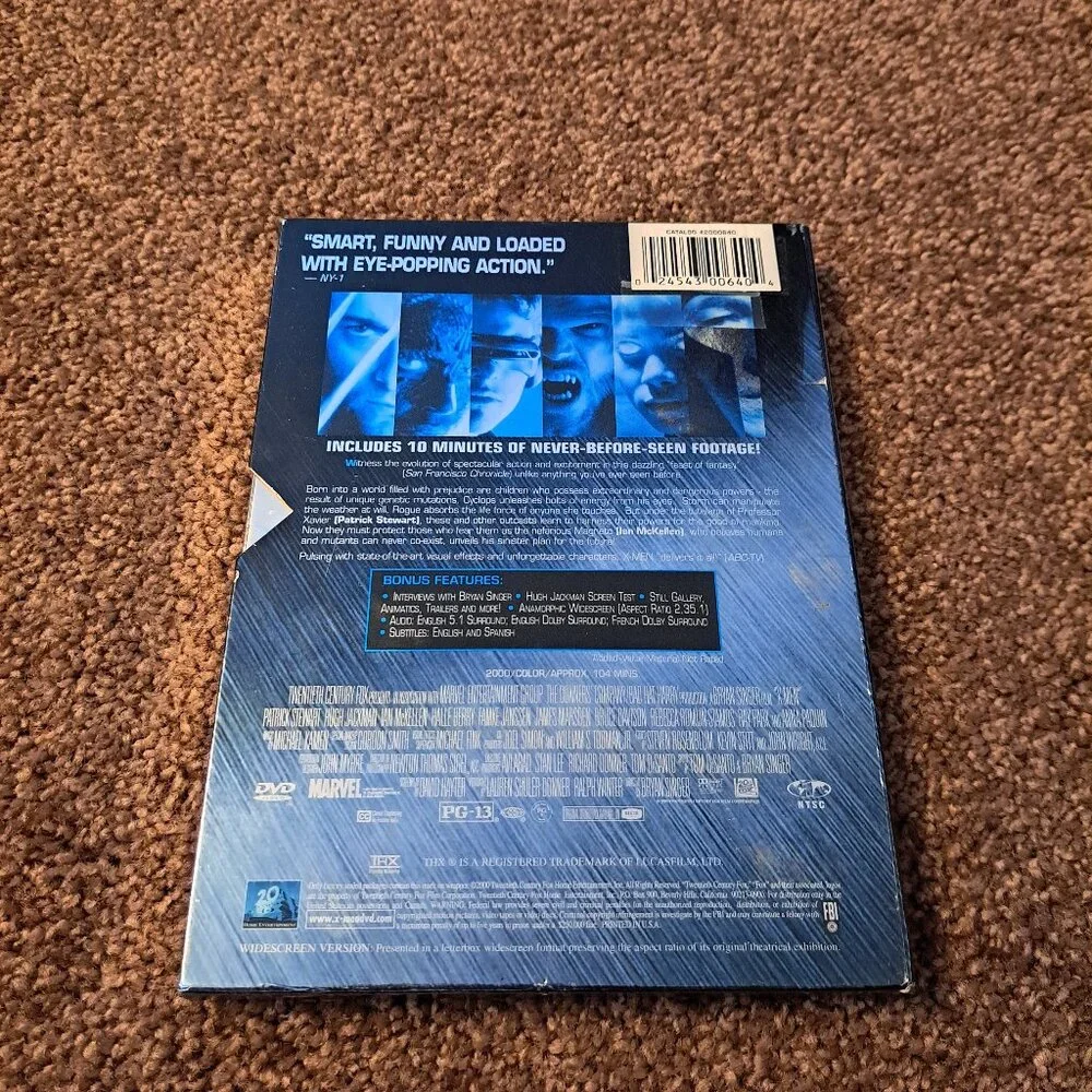 X -MEN Twentieth Century Fox ,Marvel DVD - Picture 2 of 5